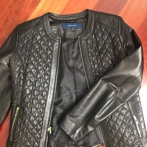 Cole Haan Quilted Leather Jacket — buttery soft